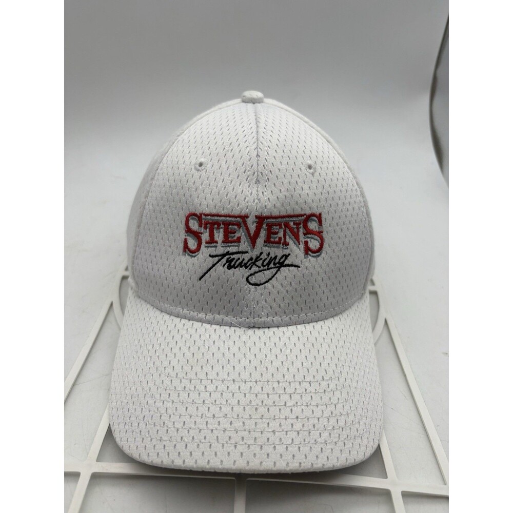 Stevens Trucking Hat Cap OTTO White Mesh Adjustable Workwear Cap